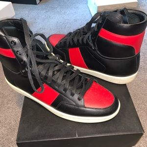 YSL High Top 🔥 Red Black